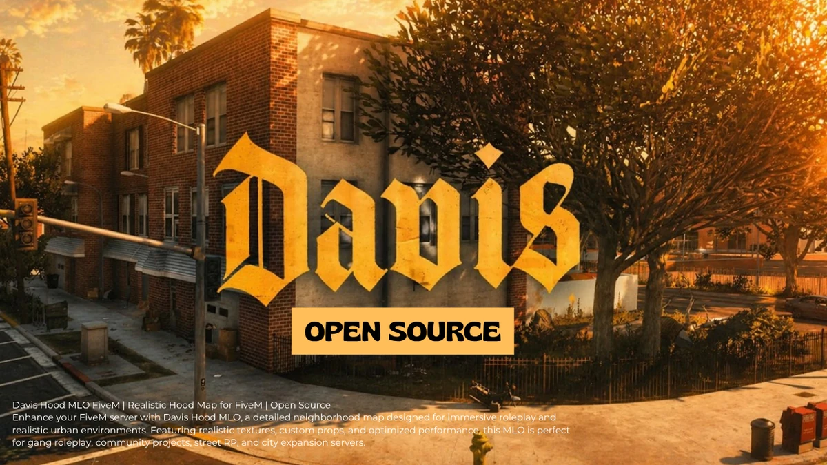 Davis Hood MLO FiveM | Realistic Hood Map for FiveM | Open Source